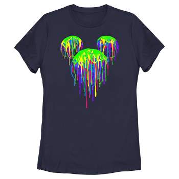 Women's Mickey & Friends Neon Paint Silhouette T-Shirt