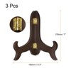 Unique Bargains Wooden Rotatable Foldable Book Decorative Easels or Stands 3 Pcs - 2 of 4