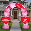 Gemmy Airblown Inflatable Archway Heart, 9.5 ft Tall, Red - 2 of 4