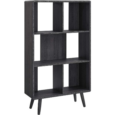 Modway Transmit 5 Shelf Wood Grain Bookcase