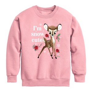 Boys' - Disney - Christmas - I'm Snow Cute Roses Graphic Long Sleeve Fleece Sweatshirt - 1 of 3