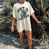 Not a Hugger T-Shirt With Cactus, Funny Retro White and Natural Tee for Sarcastic Girls| OrnamentallyYou - 4 of 4