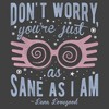 Mens Harry Potter Luna You’re Just As Sane as I Am Sweatshirt - 2 of 4