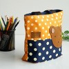 Slickblue Cute Bear Hand-Appliqued Tote Bag for Kids —Multi Color & Sizes, Shoulder Strap, Interior Pocket - 2 of 3