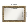 Amanti Art Luxe Beveled Framed Bathroom Vanity Wall Mirror - 3 of 4