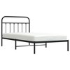 vidaXL Metal Bed Frame with Headboard Black 39.4 in.x78.7 in. - 3 of 4