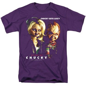 Men's Bride Of Chucky Chucky Gets Lucky T-Shirt - 1 of 4