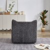 Bean Bag Chair Modern with Armrests and Side Pocket for Living Room or Home Office 40in Wide-3irtyhousy - 3 of 4