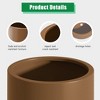 Corten Steel Raised Garden Bed Kit – 15.5" Dia. x 20" H. – Pre-Rusted Planter – Perfect for Outdoor Gardening - 3 of 4