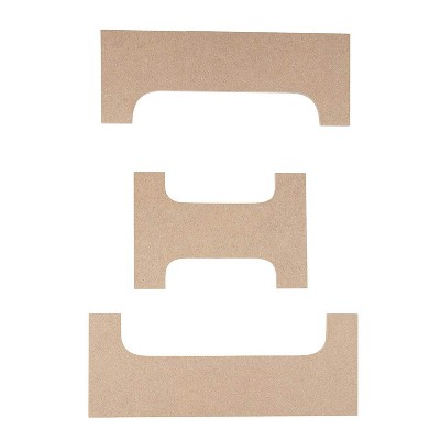 Juvale Unfinished Wooden Alphabet Letters for Home Wall Decor, Greek Letter Theta (11 x 11.5 in.)