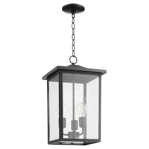 Quorum Lighting Riverside 3-Light Outdoor Pendant, Noir, 11W, 19.13H - 1 of 1
