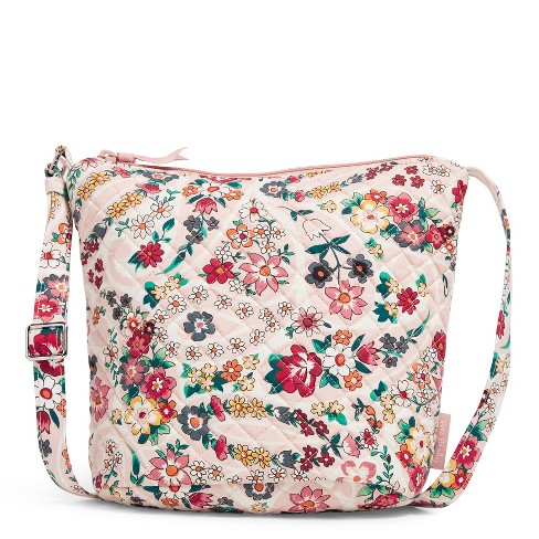 Vera Bradley Women's Cotton Triple Zip Hipster Crossbody Bag Perennials  Gray : Target