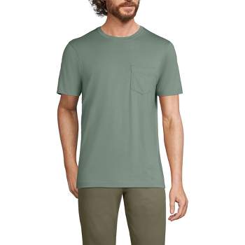 Lands' End Men's Short Sleeve Cotton Supima Tee With Pocket