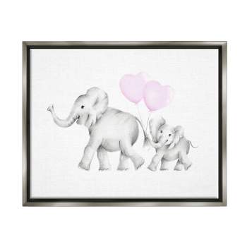 Stupell Industries Mama and Baby Elephants