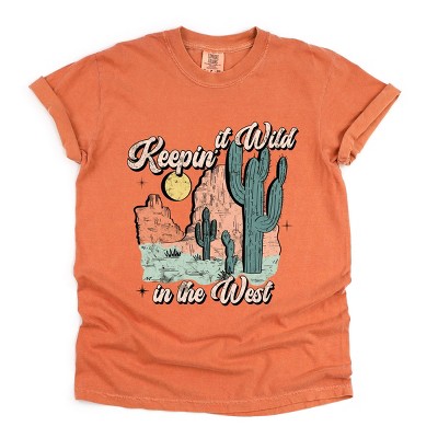 Simply Sage Market Keepin It Wild Colorful Garment Dyed Tee - 2XL - Yam