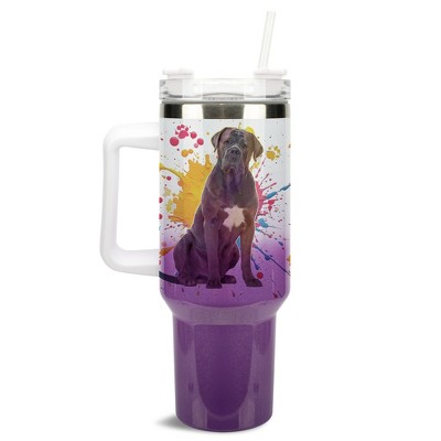 100 North Never Trust An Atom They Make Up Everything Wrap-Around 40 Oz. Stainless Steel Water Bottle Coffee Mug, Spill & Leak Resistant, Travel