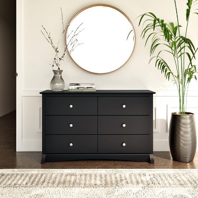 Sonoma 56" Black 6-Drawer Children's Dresser