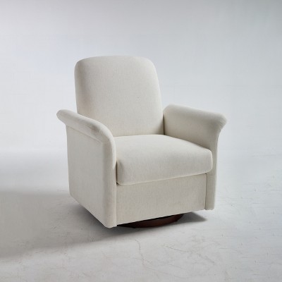 Lirago 33" Wide Cream Swivel Accent Chair