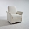 Lyngins Linen Swivel Accent Chairs with Wood Base,Upholstered Swivel Arm Chairs for Living Room,Bedroom - 4 of 4