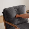 Karl Home Mid Century Solid Wood Accent Chair Upholstered Armchair with an Extra Pillow - 2 of 4