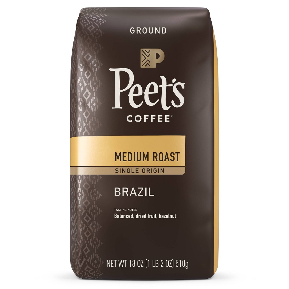 Photos - Coffee Peet's Brazil Single Origin Medium Roast Ground  - 18oz