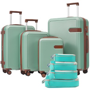 YONWAY Luggage Sets 4 Piece, with Compression Packing Cubes, Hardside Expandable Suitcase Set, with TSA Lock and Spinner Wheel - 1 of 4