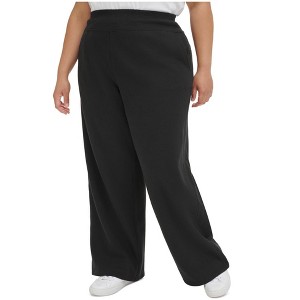Calvin Klein Womens Wide Leg Fleece Knit Casual Lounge Pants - 1 of 1