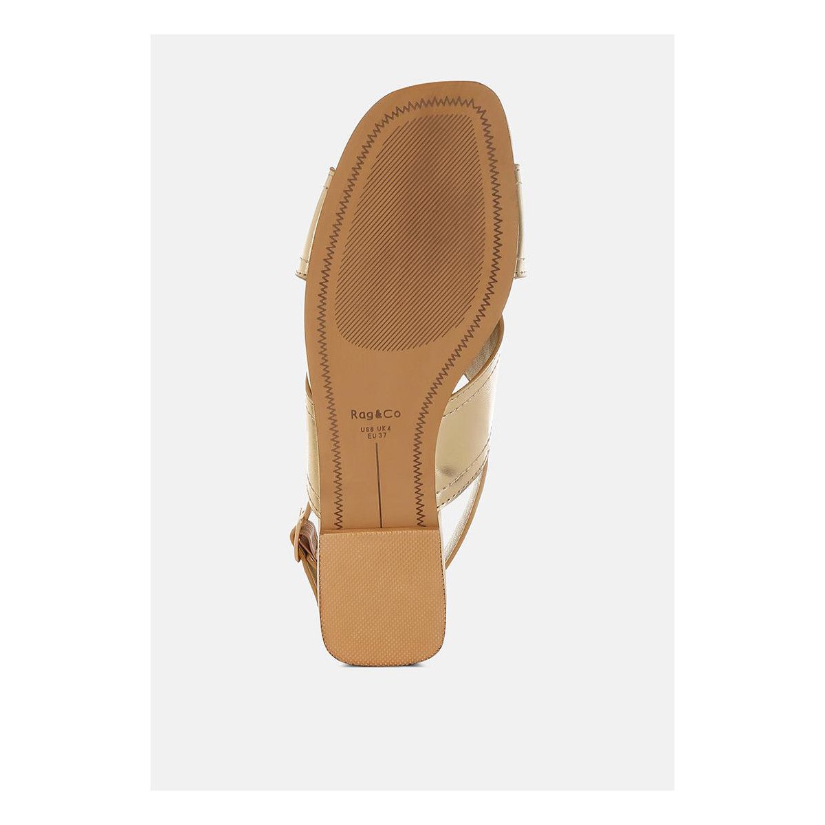 Обувь Rag & Co Womens Kanon Metallic Pleather Criss-Cross Flats 8 — фото 5