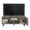 45.3" Manufactured Wood TV Stand for TVs up to 45" with Three Open Shelves, One Cabinet, and Cable Management for Living Room - 4 of 4