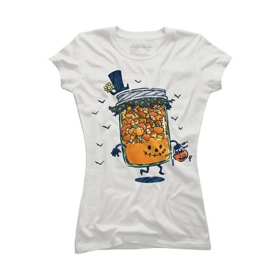 Junior's Design By Humans Halloween Jam By nickv47 T-Shirt