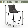 Dreama Retro Side Chair Dining Chair with Metal Legs for Kitchen, Living, Dining Room, Set of 2,The Pop Home - 2 of 4