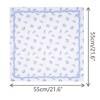 INSPIRE CHIC Women's Floral Printed Cotton Blended  Small Square Scarves 1Pc - 3 of 4