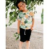 Toddler Boys Set Print Short Sleeve T-Shirt and Shorts Outfit Summer Set Clothing Sets 3-12T - 3 of 4