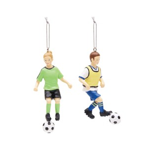 Gallerie II Soccer Kids Ornament S/2 - 1 of 4