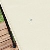 Resenkos Pergola Canopy Replacement, Pergola Shade Cover for 9.75' x 9.75' Pergola, Beige - 4 of 4