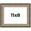 PosterPalooza | Photo Size Ornate Silver Picture Frame - UV Acrylic, Foam Board Backing, Hanging Hardware - 2 of 4