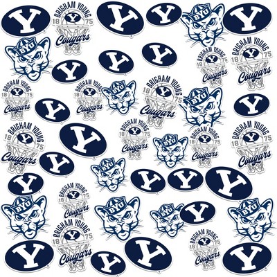 Brigham Young University Basketball Sports 50ct Vinyl Large Deluxe Stickers Variety Pack