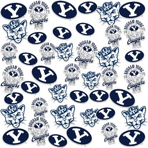 Brigham Young University Basketball Sports 50ct Vinyl Large Deluxe Stickers Variety Pack - 1 of 4