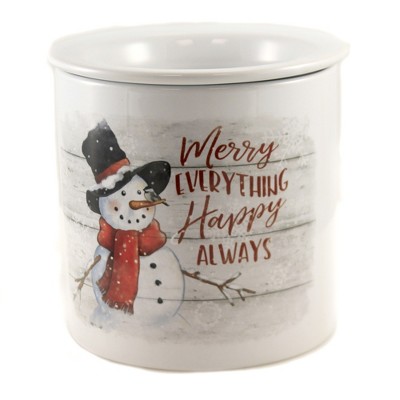 Tabletop 5.5" Merry Christmas Dip Chiller Snowman Party Christmas Carson Home Accents  -  Serving Bowls