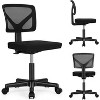 NicBex Office Chair with Adjustable Height Modern Mesh Armless Computer Chair with Casters and Lumbar support for Office, Study, Bedroom - 3 of 4
