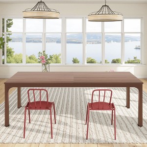 MAYEERTY Rectangular Dining Table, 78 inch Long Kitchen Table for 6-8 People - 1 of 4