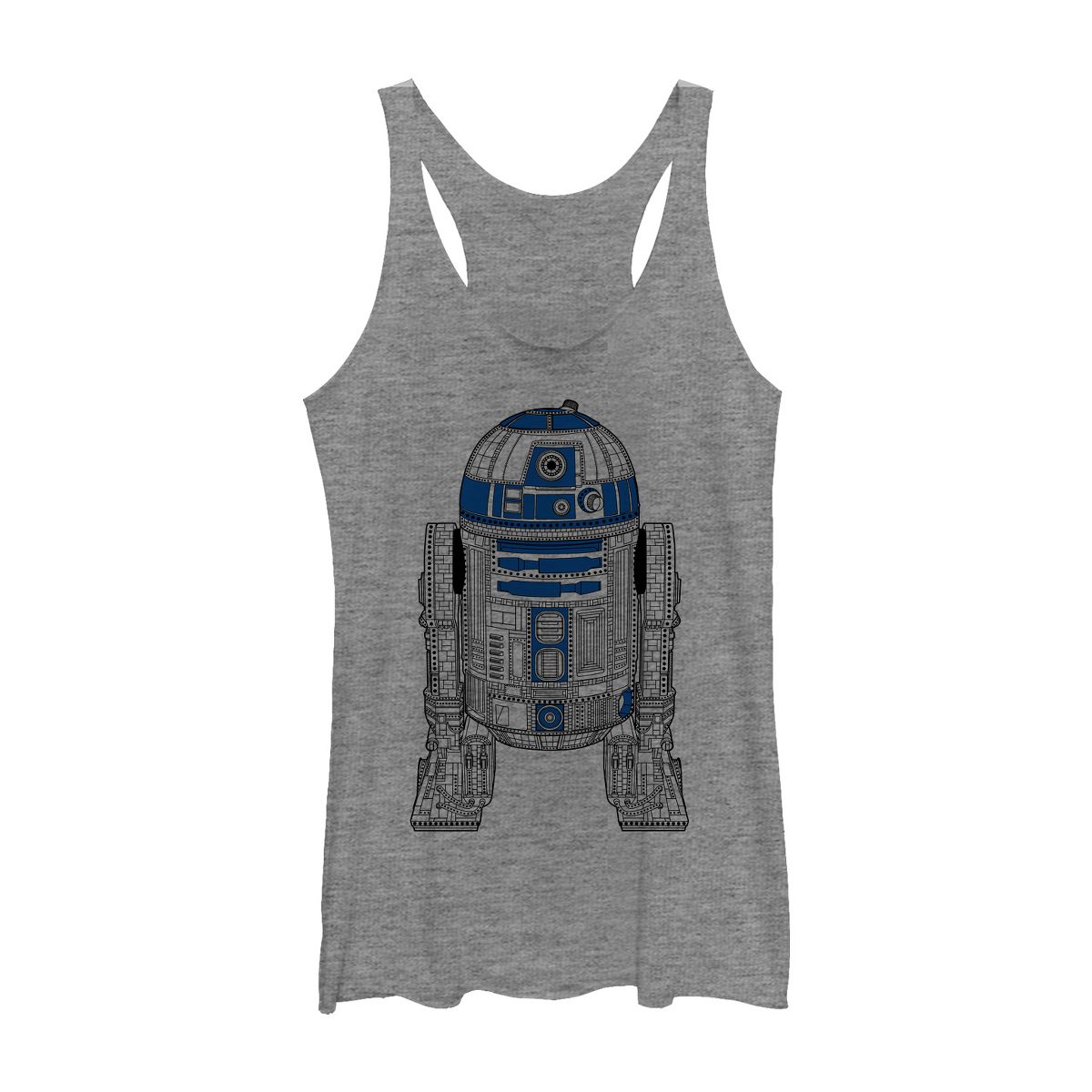 Women's Star Wars R2-D2 Detailed Droid Racerback Tank Top - thumbnail 6