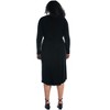 24seven Comfort Apparel Long Sleeve Dressy Tulip Skirt Knee Length Plus Size Dress - 3 of 4