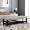 Christopher Knight Home Roseland Contemporary 60.25 " Button Tufted Bench with Shelf - 2 of 4