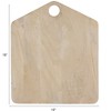 Storied Home Mango Wood Cheese/Cutting Board with Handle, Whitewashed - 2 of 4