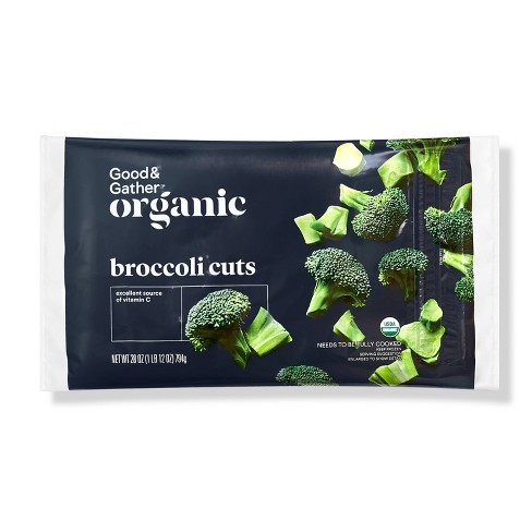 gather good frozen 28oz cuts broccoli organic target shop