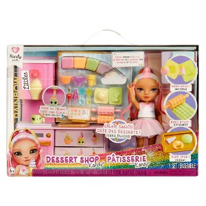 Rainbow High Littles Dessert Shop Playset + Small Doll, Make Ice Cream and Sweets - 1 of 4