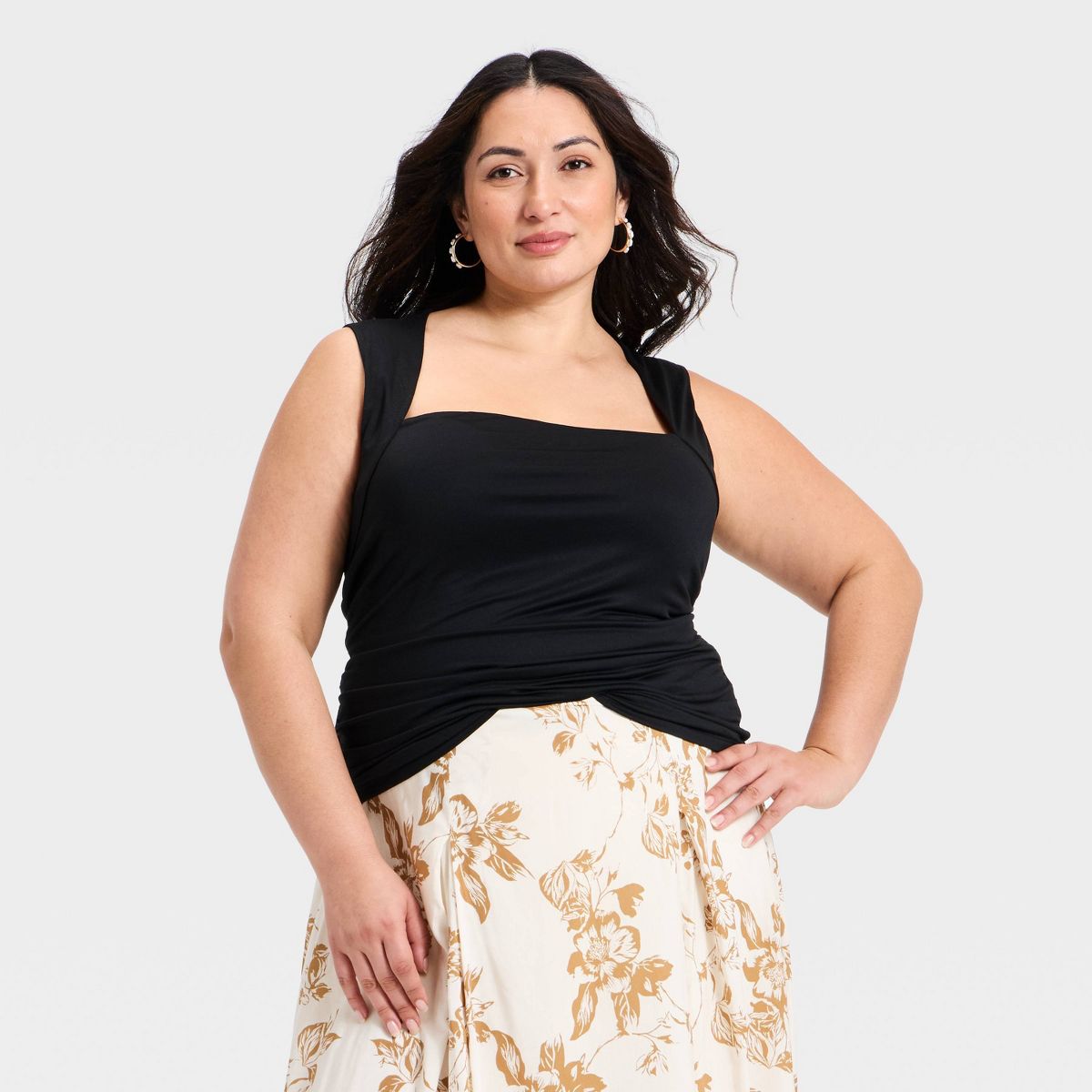 Women's Ruched Tank Top - A New Day™ - thumbnail 5
