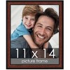 PosterPalooza | Photo Size Decor Brown Picture Frame - UV Acrylic, Foam Board Backing, Hanging Hardware - 2 of 4