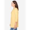 Woman Within Plus Size Perfect Three-Quarter Sleeve Crewneck Tee - 3 of 4
